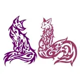 Tribal Fox SVG Cuttable Design