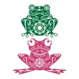Frogs Art SVG Cuttable Design