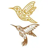 Humming Bird Art SVG Cuttable Design
