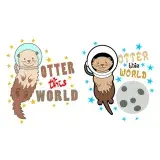 Otter This World SVG Cuttable Design