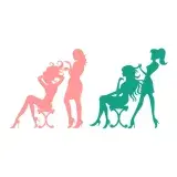 Hairdresser Salon SVG Cuttable Design