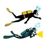 Scuba Diver SVG Cuttable Design