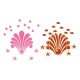 Sea Shell Art SVG Cuttable Design
