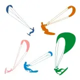 Kiteboarding SVG Cuttable Design