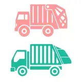Kid's Toy Trash Truck SVG Cuttable Design