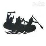 White Water Rafting Embroidery Design