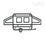 Retro Camper RV Embroidery Design