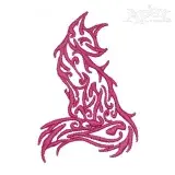 Fox Art Embroidery Design