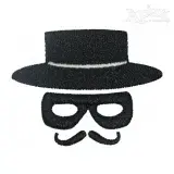 Outlaw Mask Embroidery Design