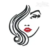 Hair Model Embroidery Design