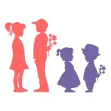 Dating Friends SVG Cuttable Design