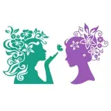 Flowers Girl SVG Cuttable Design