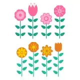Flower Garden SVG Cuttable Design
