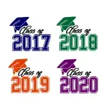 Graduation Class of 2017 2018 2019 2020 SVG Cuttable Design