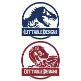 Jurassic T-Rex Dinosaur SVG Cuttable Frame