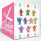 Fun Number SVG Cuttable Font
