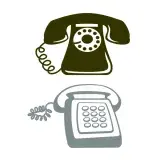 Retro Telephone SVG Cuttable Design