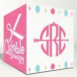 Rosie Arrow Monogram SVG Cuttable Font