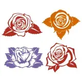 Roses Flower SVG Cuttable Design