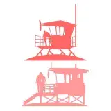 Guard Tower Couple SVG Cuttable Design
