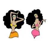 African Lady SVG Cuttable Design