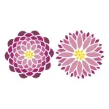 Zinnia Flowers SVG Cuttable Design