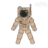 Astronaut Embroidery Design