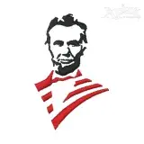 Abraham Lincoln Embroidery Design