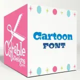 Cartoon SVG Cuttable Font