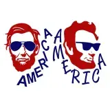 America US President Abraham Lincoln Wearing Sunglasses Cuttable Design