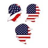 Fourth of July Patriotic Army Solider SVG Cuttable Design