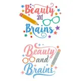 Beauty and Brain SVG Cuttable Design