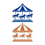 Horse Carousel Ride SVG Cuttable Design