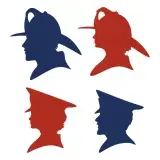 Firefighter Silhouette SVG Cuttable Design