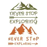 Never Stop Exploring SVG Cuttable Design