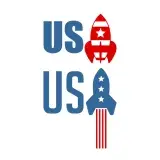 American Patriotic Spaceship SVG Cuttable Design