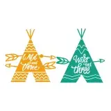 Wild and Three SVG Cuttable Design