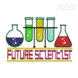 Future Scientist Embroidery Design