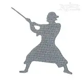 Samurai Embroidery Design