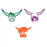Wild Cow SVG Cuttable Design