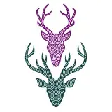 Patterned Deer SVG Cuttable Design