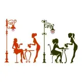 Street Coffee Shop SVG Cuttable Design