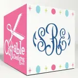 Mia Monogram SVG Cuttable Font