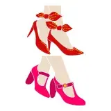 Lady Shoes SVG Cuttable Design