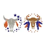 Cow Skull SVG Cuttable Design