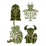 Vilking Tribal People SVG Cuttable Design