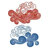 Wave Art SVG Cuttable Design
