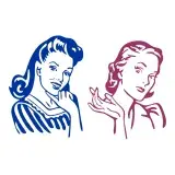 Vintage Woman SVG Cuttable Design