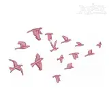 Flying Birds Embroidery Design