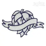 Beer Hops Banner Embroidery Design